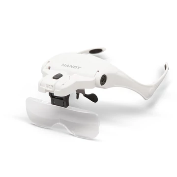 Magnifying headband with LED lighting + lens kit