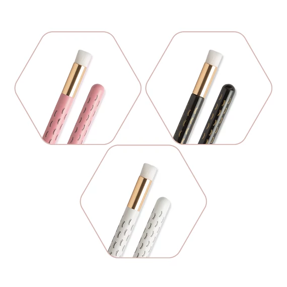 Eyelash cleansing brush – patterned